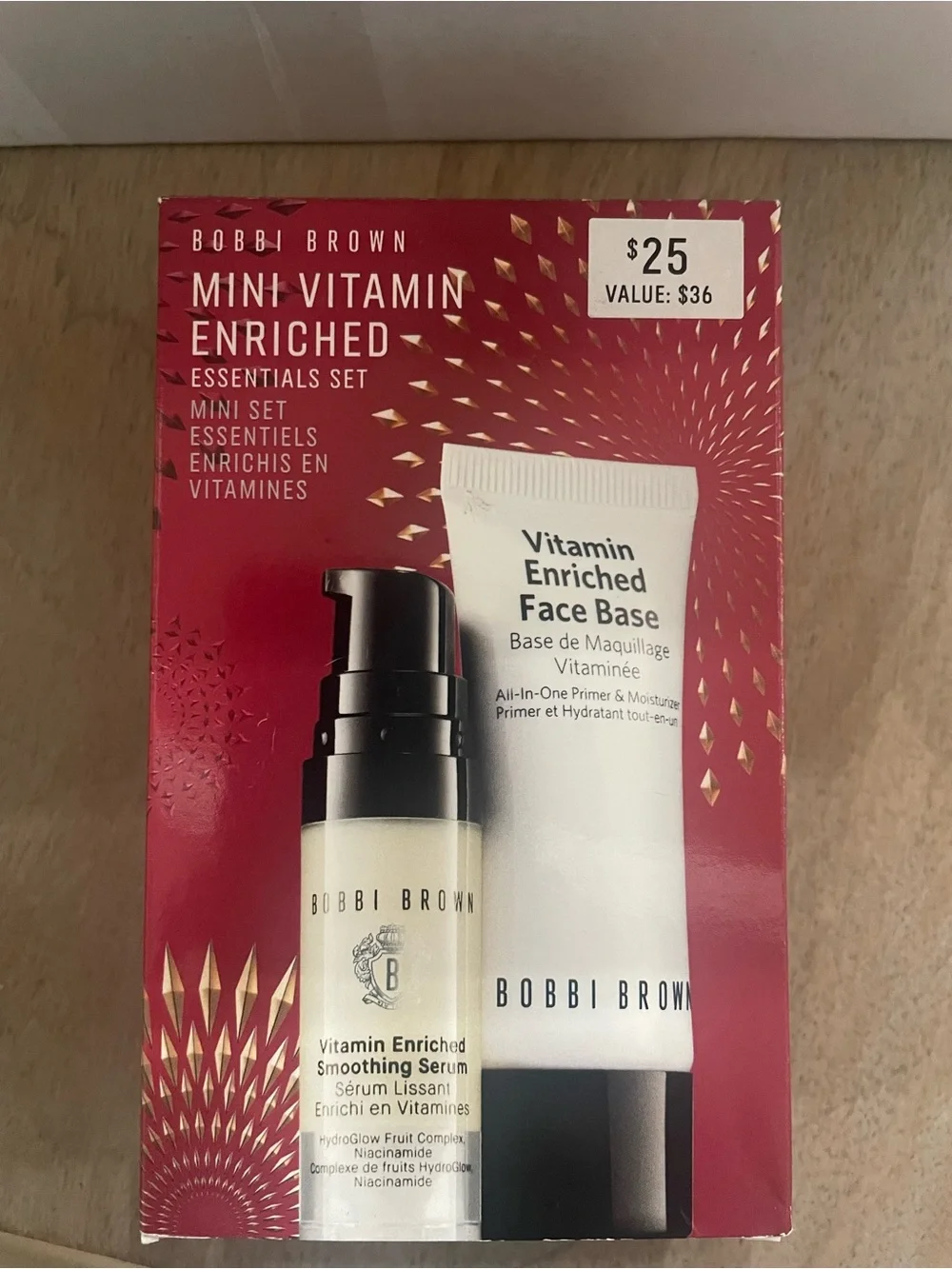 Bobbi Brown Mini Vitamin Enriched Set - Red and White Packaging